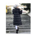 Women's Black Fur Hooded Puffer Jacket