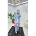 Trousers Jacket Soft Denim Two Piece Set