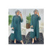 Dubai Crepe Fabric Inner Dress And Outer Coat Two Piece Women's Set