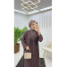 Dubai Crepe Fabric Inner Dress And Outer Coat Two Piece Women's Set