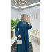 Premium Dubai Crepe Fabric Inner Dress And Outer Coat Two Piece Women's Set