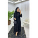 Dubai Crepe Fabric Inner Dress And Outer Coat Two Piece Women's Set