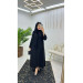 Dubai Crepe Fabric Inner Dress And Outer Coat Two Piece Women's Set