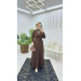 Designer Women's Dress And Abaya Two Piece Set