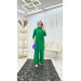 Green Tunic And Tricot Pants Set