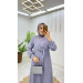 Summer Alisa Fabric Self Belted Brooch Hijab Women's Dress