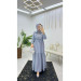 Summer Long Hijab Women's Dress With Pocket