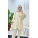 Summer Linen Women's Trousers Tunic Casual Two Piece Set