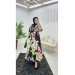 Soft Woven Crepe Floral Women's Dress