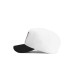 Unisex White Black Peaked Hat With Number 7 Code Logo