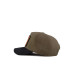 Baseball Lion Logo Unisex Khaki Black Peaked Hat