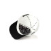 Baseball Tiger Code Logo Unisex White Black Peaked Hat