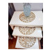 1 Piece Table Runner 3 Pieces Nesting Tablecloth 4 Pieces Gold