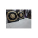 2 Pieces Decorative Velvet Cushion Cover, Black Gold