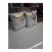 2 Pieces Decorative Velvet Cushion Cover, Cream Gold Color