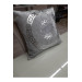 2 Pieces Decorative Velvet Cushion Cover, Gray Silver Color