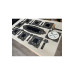 Decorative Table Runner Dinner 8 Persons Set Black