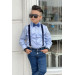 Boys 4 Piece Combination Blue Jeans 11, 12 Years