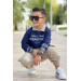 Boy Bottom Top Set Navy Blue 11, 12 Years Old