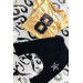 Girl Child 2 Piece Set Gold Black 4 Years Old