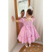 Girl Child Stylish Pink Dress Pink 3, 4 Years