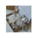 Newborn Baby Gift Box Hand Knitted Hat Booties Knitted Overalls 0 12 Months