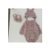 Newborn Baby Gift Box Hand Knitted Overalls Set 0 12 Months