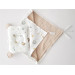 Dolunay Muslin Baby Blanket And Pillow With Ears