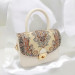 Authentic Woven Handmade Bag Beige Gold