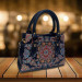 Authentic Woven Handmade Bag Navy Blue