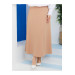 Women Flared Skirt Milky Coffee