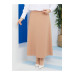 Women Flared Skirt Milky Coffee