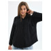 Women Front Pocket Oversize Shirt