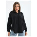 Women Front Pocket Oversize Shirt