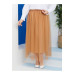 Women Tulle Detailed Skirt Milky Coffee