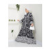 Women Viscose Patterned Hijab Dress