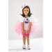 Girl White Birthday Dress And Party Costume With Crown Gift