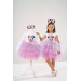 Girl White Long Sleeve Birthday Dress And Party Costume With Crown Gift