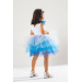 Girl Birthday Dress And Party Costume With Crown Hair Gift