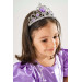 Girl Lilac Birthday Dress And Party Costume With Crown Gift