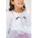 Girl Long Sleeve Birthday Dress And Party Costume With Crown Gift