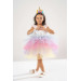 Unicorn Model Girl Baby Evening Dress Costume