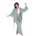 Kimono Pants Set Cotton Crepe Muslin Casual Wear Mint L,Xl