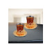 2 Piece Tea Set Metal Embroidered Tray Cup Set For Two