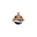 Glass Lid Embroidered Zamak Sugar Bowl