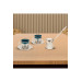 Coffee Presentation Set Metal Engraved Coffee Pot And Cup Set For 2 Persons