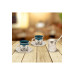 Coffee Presentation Set Metal Engraved Coffee Pot And Cup Set For 2 Persons