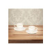 Porcelain Coffee Cup Set With Tray For 2 Persons