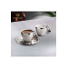 Lal Coffee Set 6 Person Coffee Cup And Tray Set