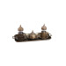 Ottoman Style Embroidered Copper Tea Set 5 Pieces Stylish